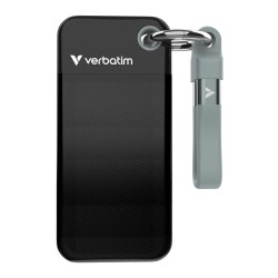 Verbatim Pocket Ssd 2 Tb Usb Type-C 3.2 Gen 2 (3.1 Gen 2) Czarny, Szary