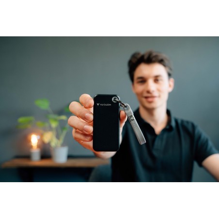 Verbatim Pocket Ssd 2 Tb Usb Type-C 3.2 Gen 2 (3.1 Gen 2) Czarny, Szary