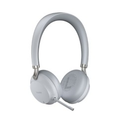 Yealink Bh72 Słuchawki Przewodowe I Bezprzewodowe Z Pałąkiem/ Muzyka Usb Type-A Stacja Ładująca Bluetooth Jasnoszary (1208615)