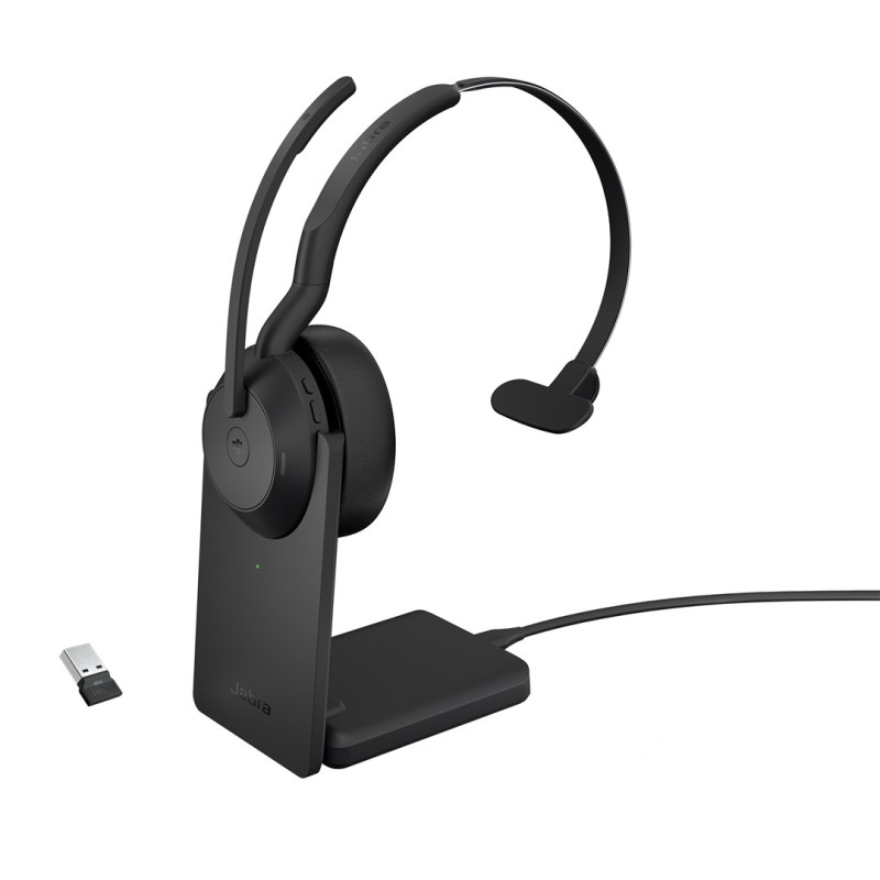 Jabra 25599-899-989 Słuchawki/Zestaw Słuchawkowy Przewodowy I Bezprzewodowy Opaska Na Głowę Biuro/Centrum Telefoniczne Bluetooth
