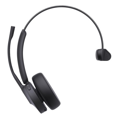 Yealink Wh64 Mono Uc Zestaw Słuchawkowy Bezprzewodowy Opaska Na Głowę Biuro/Centrum Telefoniczne Usb Type-C Bluetooth Czarny