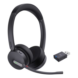 Yealink Wh64 Hybrid Dual Teams Zestaw Słuchawkowy Bezprzewodowy Opaska Na Głowę Biuro/Centrum Telefoniczne Micro-Usb Bluetooth C
