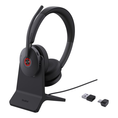 Słuchawki Yealink Bh74 + Stand Uc Usb-C/A Usb Type-C / Usb Type-A Bluetooth Podstawka Do Ładowania Czarne (1208684)
