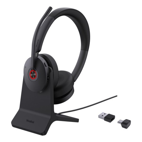 Słuchawki Yealink Bh74 + Stand Uc Usb-C/A Usb Type-C / Usb Type-A Bluetooth Podstawka Do Ładowania Czarne (1208684)