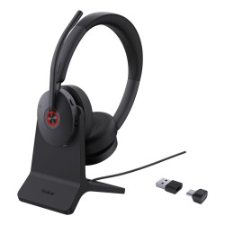 Słuchawki Yealink Bh74 + Stand Uc Usb-C/A Usb Type-C / Usb Type-A Bluetooth Podstawka Do Ładowania Czarne (1208684)