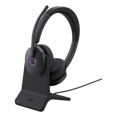 Słuchawki Yealink Bh74 + Stand Uc Usb-C/A Usb Type-C / Usb Type-A Bluetooth Podstawka Do Ładowania Czarne (1208684)