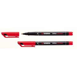 Foliopis Stabilo Ohpen Niezmywalny 0.7Mm Czerwony 842/40
