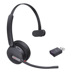 Yealink Wh64 Hybrid Mono Teams Zestaw Słuchawkowy Bezprzewodowy Opaska Na Głowę Biuro/Centrum Telefoniczne Micro-Usb Bluetooth C