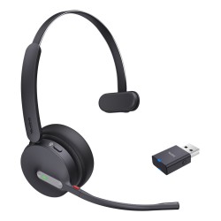 Yealink Wh64 Hybrid Mono Teams Zestaw Słuchawkowy Bezprzewodowy Opaska Na Głowę Biuro/Centrum Telefoniczne Micro-Usb Bluetooth C