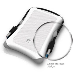 Dysk Zewnętrzny Hdd Silicon Power Armor A30 (2Tb  2.5"  Usb 3.2  5400 Obr/Min  White  Sp020Tbphda30S3W)
