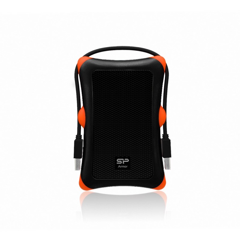 Dysk Zewnętrzny Hdd Silicon Power Armor A30 (2Tb  2.5"  Usb 3.2  5400 Obr/Min  Orange-Black  Sp020Tbphda30S3K)