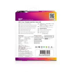 Dysk Zewnętrzny Hdd Silicon Power Armor A30 (2Tb  2.5"  Usb 3.2  5400 Obr/Min  Orange-Black  Sp020Tbphda30S3K)