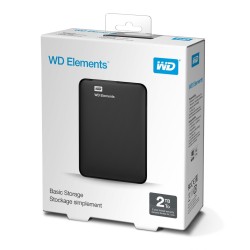 Dysk Zewnętrzny Hdd Wd Elements (2Tb  2.5"  Usb 3.0  Czarny  Wdbu6Y0020Bbk-Wesn)