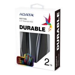 Dysk Zewnętrzny Hdd Adata Hd770G (2Tb  2.5"  Usb 3.2  Czarny)
