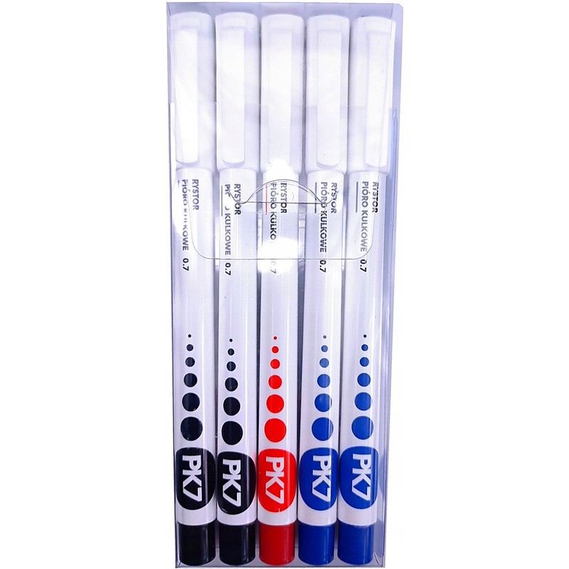 Pióra Kulkowe Rystor Pk7 0.7Mm 3 Kolory (5)