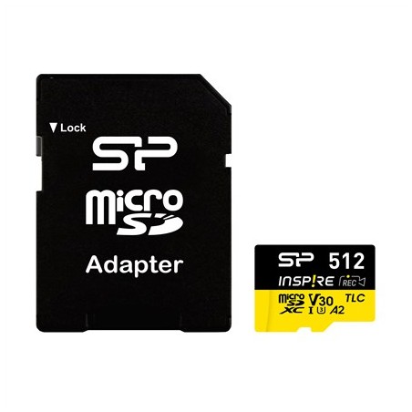Silicon Power Microsdxc Power Inspire 512Gb V30 Tlc 170/150 Mb/S