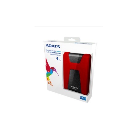 Dysk Zewnętrzny Hdd Adata Hd650 (1Tb  2.5"  Usb 3.2  Czerwony)