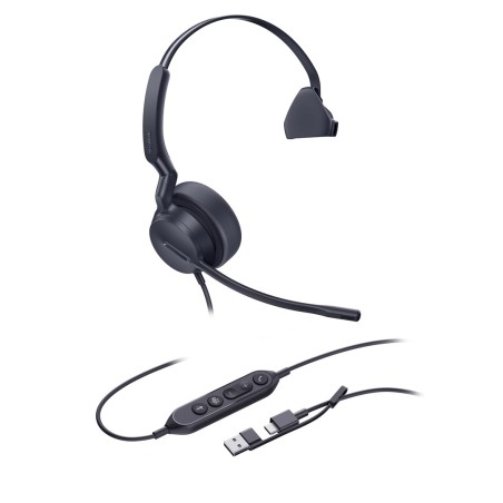 Yealink Uh44 Mono Teams Usb-C/A Zestaw Słuchawkowy Przewodowa Opaska Na Głowę Biuro/Centrum Telefoniczne Usb Type-C / Usb Type-A