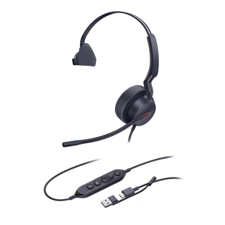 Yealink Uh44 Mono Teams Usb-C/A Zestaw Słuchawkowy Przewodowa Opaska Na Głowę Biuro/Centrum Telefoniczne Usb Type-C / Usb Type-A