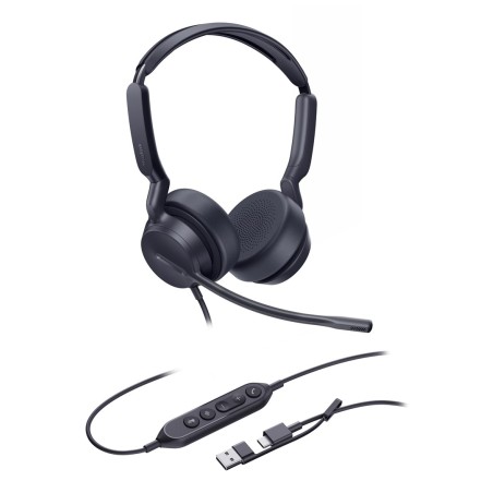 Yealink Uh42 Dual Uc Usb-C/A Zestaw Słuchawkowy Przewodowa Opaska Na Głowę Połączenia/Muzyka Usb Type-C / Usb Type-A Czarny