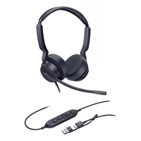 Yealink Uh42 Dual Uc Usb-C/A Zestaw Słuchawkowy Przewodowa Opaska Na Głowę Połączenia/Muzyka Usb Type-C / Usb Type-A Czarny