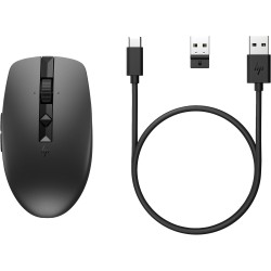 Mysz Hp 710 Rechargeable Silent Mouse Black Bezprzewodowa Z Akumulatorem Czarna 6E6F2Aa