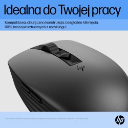 Mysz Hp 710 Rechargeable Silent Mouse Black Bezprzewodowa Z Akumulatorem Czarna 6E6F2Aa