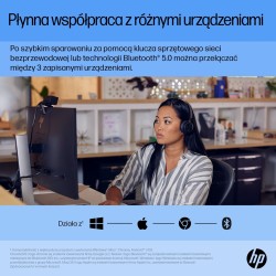 Mysz Hp 710 Rechargeable Silent Mouse Black Bezprzewodowa Z Akumulatorem Czarna 6E6F2Aa