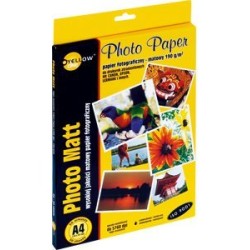 Papier Fotograficzny Matowy 4M190, 190 G/M, A4 50 Arkuszy Yellow One 150-1180