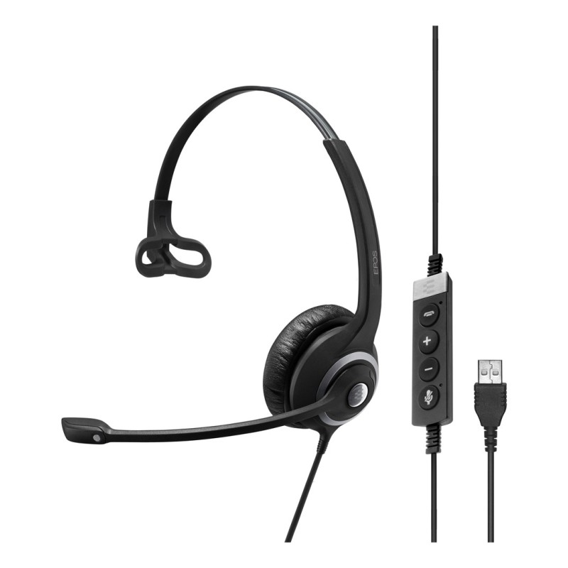 Epos Impact Sc 230 Usb Ms Ii Zestaw Słuchawkowy Przewodowa Opaska Na Głowę Biuro/Centrum Telefoniczne Usb Typu-A Czarny