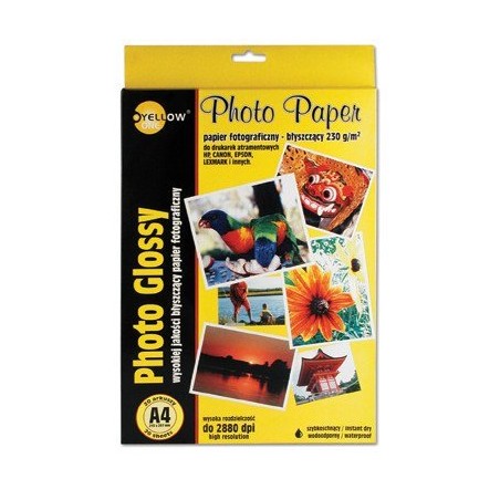 Papier Fotograficzny Błyszczący 4G130, 130 G/M, A4 20 Arkuszy Yellow One 150-1177