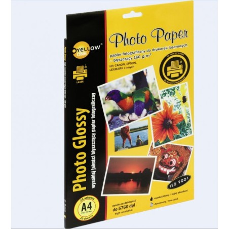 Papier Fotograficzny Laser Błyszczący, 160 G/M, A4 20 Arkuszy Yellow One 150-1377