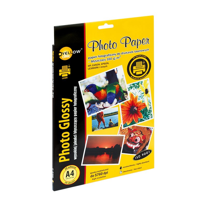 Papier Foto Yellow One A4 160G Błysk (20)