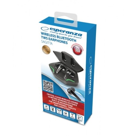 Esperanza Słuchawki Douszne Bluetooth Tws Sagitta Eh231K