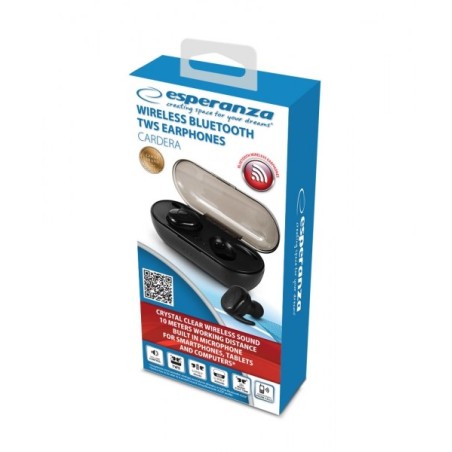 Esperanza Słuchawki Douszne Bluetooth Tws Cardera Eh225K