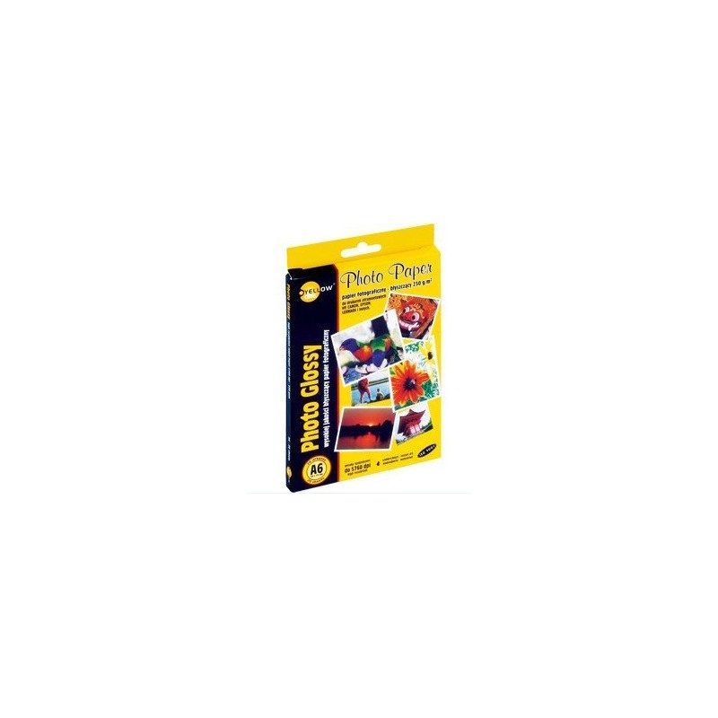 Papier Fotograficzny Błyszczący 4G230, 230 G/M, A6 20 Arkuszy Yellow One 150-1182