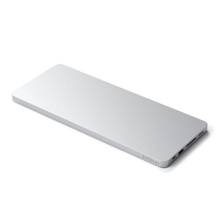 Satechi St-Ucisds Stacja Dokująca Do Laptopa I Replikator Portów Przewodowa Usb 3.2 Gen 2 (3.1 Gen 2) Type-C Srebrny