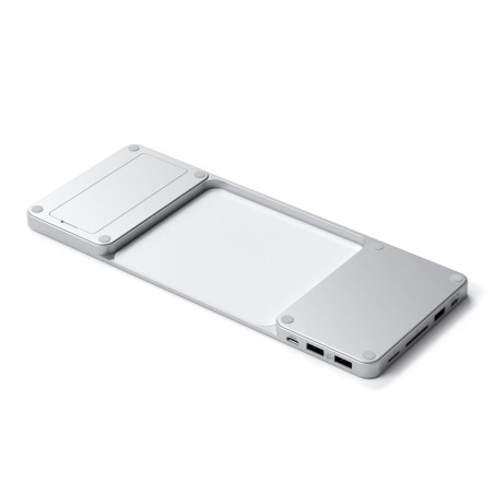 Satechi St-Ucisds Stacja Dokująca Do Laptopa I Replikator Portów Przewodowa Usb 3.2 Gen 2 (3.1 Gen 2) Type-C Srebrny