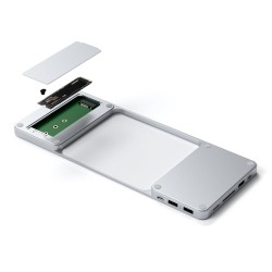 Satechi St-Ucisds Stacja Dokująca Do Laptopa I Replikator Portów Przewodowa Usb 3.2 Gen 2 (3.1 Gen 2) Type-C Srebrny