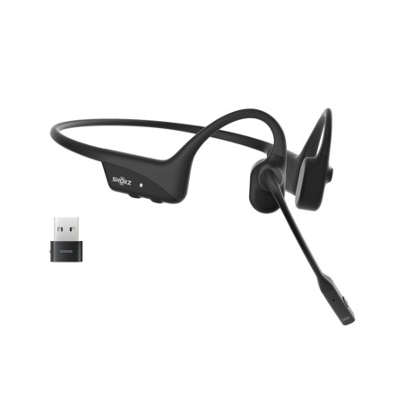 Słuchawki Bezprzewodowe Kostne Shokz Opencomm2 + Adapter Usb-A Czarne