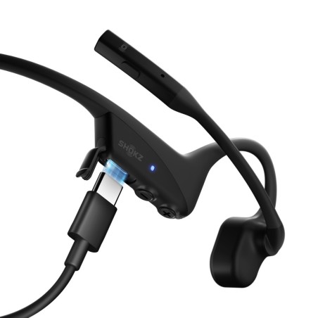 Słuchawki Bezprzewodowe Kostne Shokz Opencomm2 + Adapter Usb-A Czarne