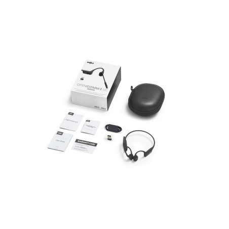 Słuchawki Bezprzewodowe Kostne Shokz Opencomm2 + Adapter Usb-A Czarne