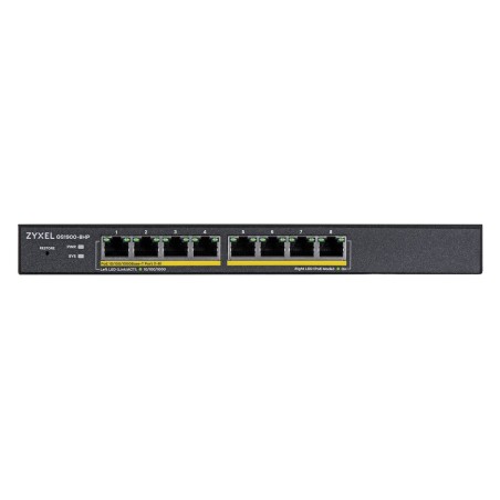 Switch Zyxel Gs1900-8Hp 8P Poe (Poe+: 8 ) 77W Managed Gigabit