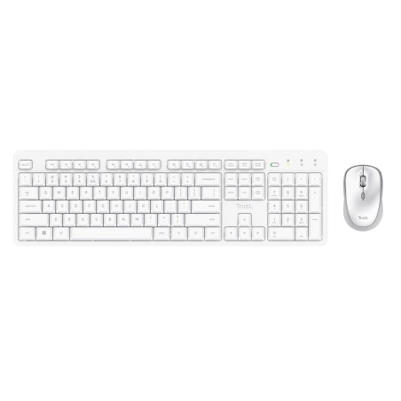 Klawiatura + Mysz Trust Ody Ii Wireless White Us