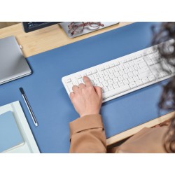 Klawiatura + Mysz Trust Ody Ii Wireless White Us