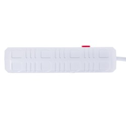 Maclean Listwa Zasilająca, Przedłużacz 4 Gniazda + 3Xusb, 110-240V Ac 50/60Hz, 2.1A Max 2500W, 3M, Biała Mce393 W