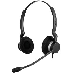 Jabra Biz 2300 Duo Zestaw Słuchawkowy Przewodowa Opaska Na Głowę Biuro/Centrum Telefoniczne Bluetooth Czarny