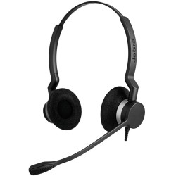 Jabra Biz 2300 Duo Zestaw Słuchawkowy Przewodowa Opaska Na Głowę Biuro/Centrum Telefoniczne Bluetooth Czarny