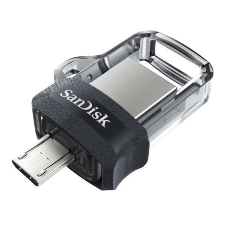 Pendrive Sandisk Ultra Dual Drive M3.0 Sddd3-032G-G46 (32Gb  Microusb, Usb 3.0  Kolor Szary)