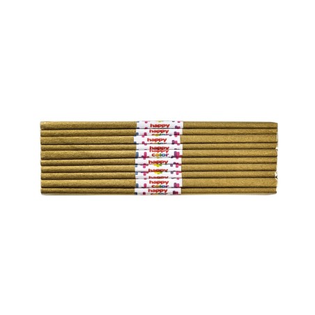Bibuła Marszczona 50X200Cm, Złoty, 10 Szt., Happy Color, Ha 5020-11
